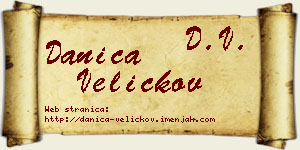 Danica Veličkov vizit kartica